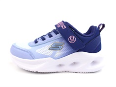 Skechers navy/light blue sola glow sneaker med blink